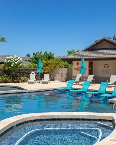 Oceanside Hawaii property at sunset